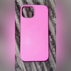 Pink Silicone iPhone 14 Case